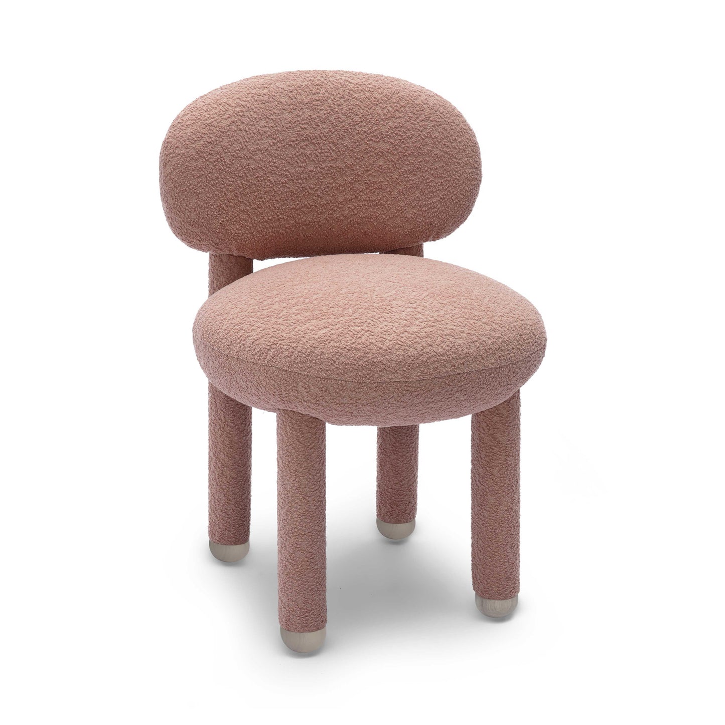 mason rose pink performance boucle side chair