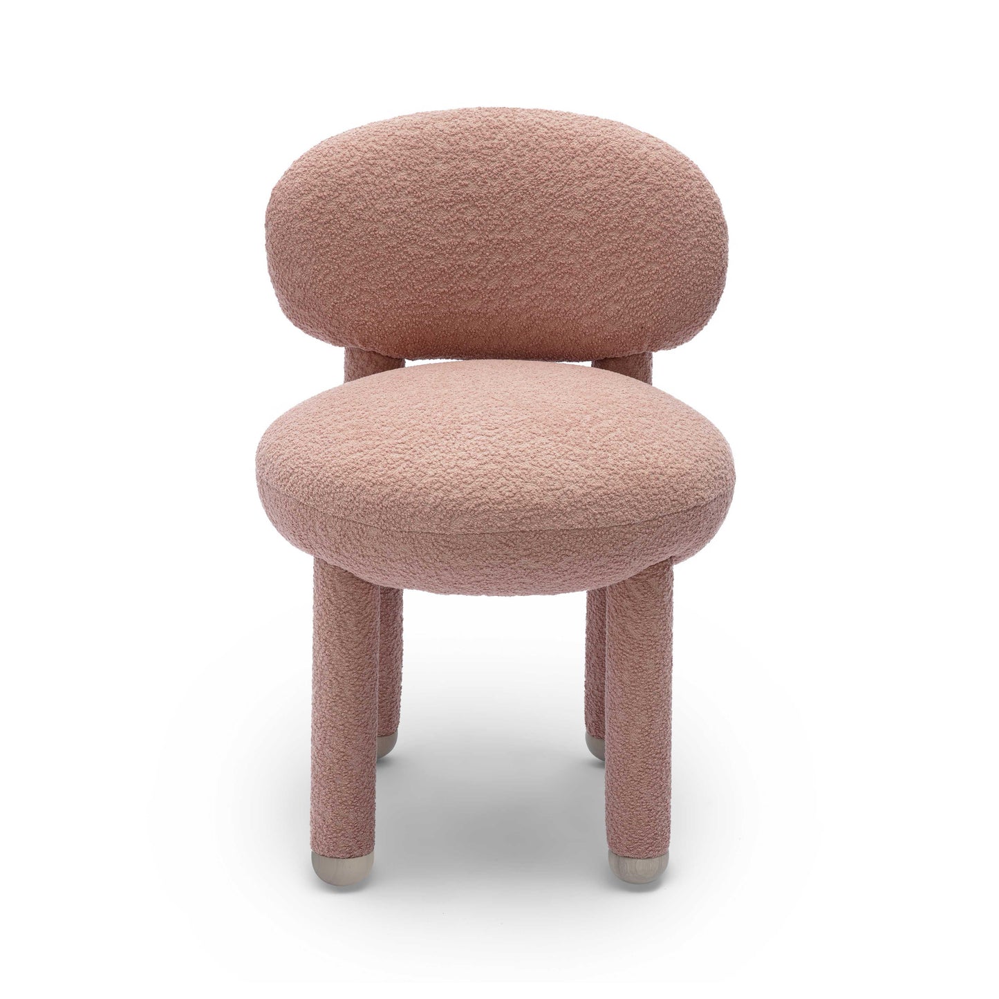 mason rose pink performance boucle side chair