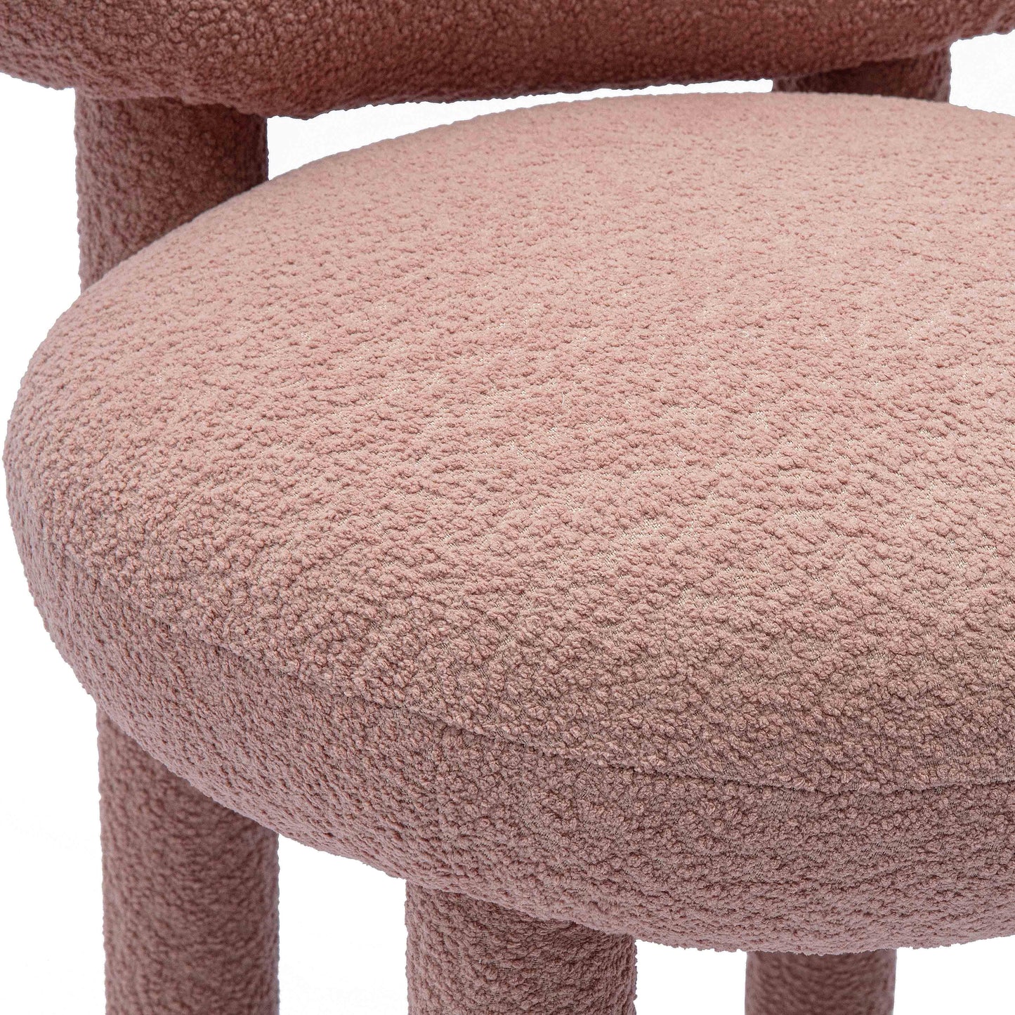 mason rose pink performance boucle side chair