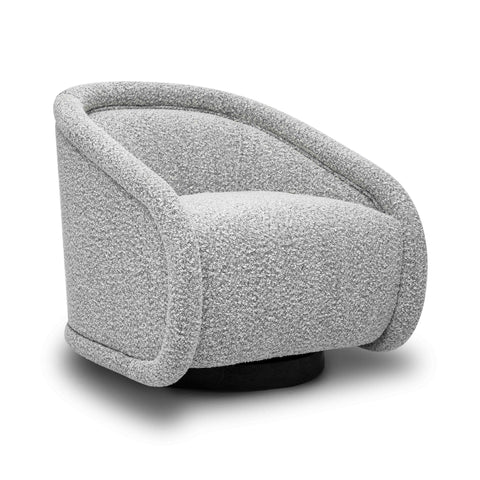 Camille Siena Performance Boucle Swivel Accent Chair - image 1
