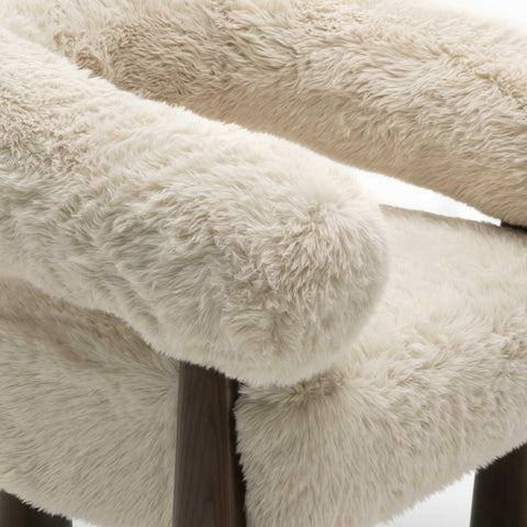 Margaux StClair Contract-Grade Straight Vegan Shearling Accent Chair - image 5