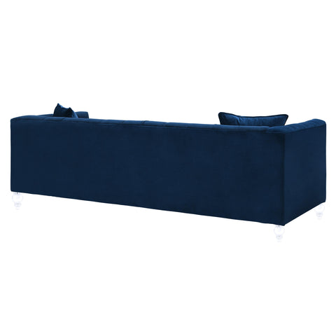 Rosalie Beaumont 91" Performance Velvet Tufted Sofa - image 3