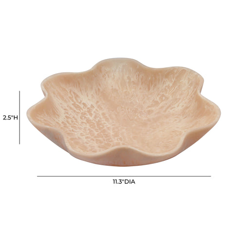 Aurelia Orleans Grapefruit Pink Resin Star Tray - image 4