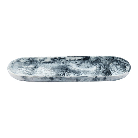 Aurelia Orleans Black &amp; White Long Resin Serving Platter - image 2