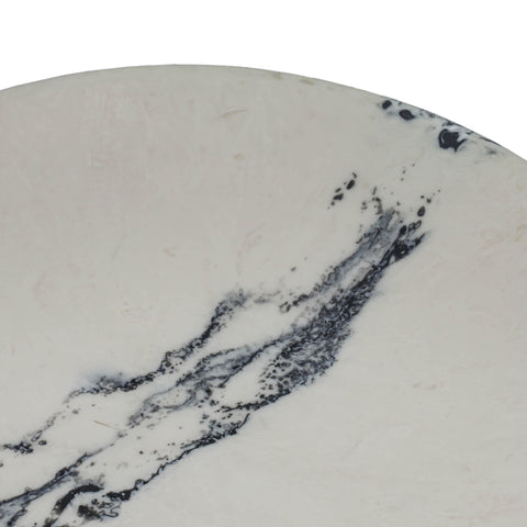 Delphine Lucerne  Black &amp; White Resin Serving Plate - image 4