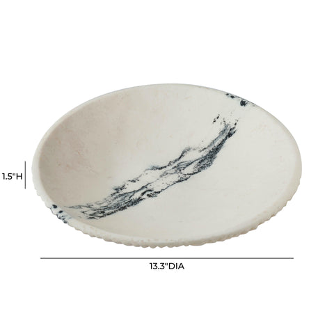 Delphine Lucerne  Black &amp; White Resin Serving Plate - image 5