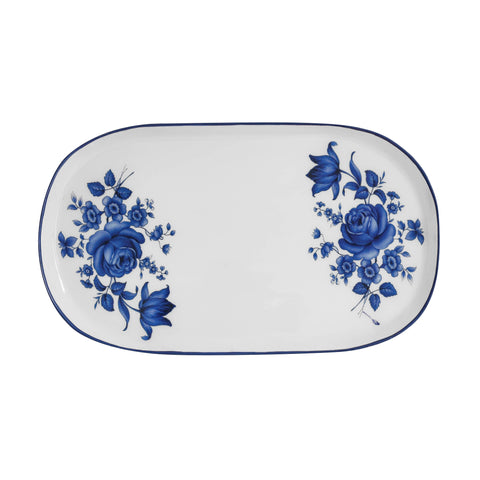 Genevieve Como China Blue &amp; White Serving Tray - image 2
