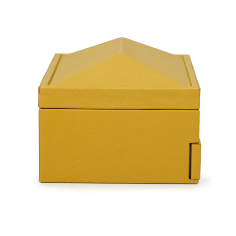 Isabelle Marlowe Mustard Yellow Vegan Leather Contract-Grade Jewelry Box - image 7