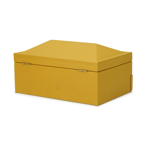 Isabelle Marlowe Mustard Yellow Vegan Leather Contract-Grade Jewelry Box - image 8