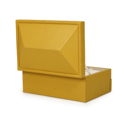 Isabelle Marlowe Mustard Yellow Vegan Leather Contract-Grade Jewelry Box - image 9