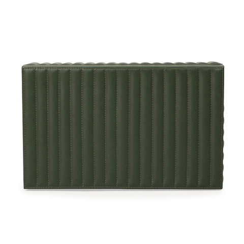 Odette Fontaine Ribbed Green Vegan Leather Contract-Grade Storage Box - image 8