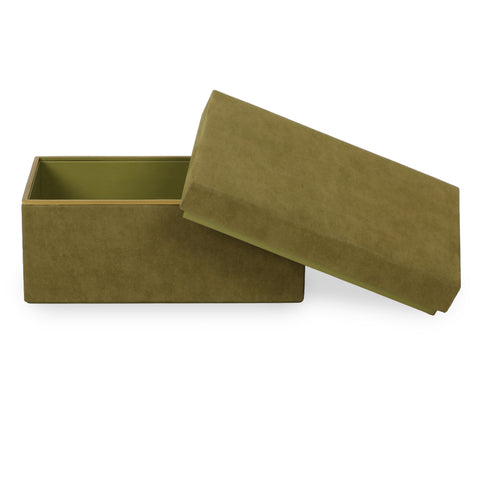 Florence Rivoli Green Vegan Suede Contract-Grade Storage Box - image 4