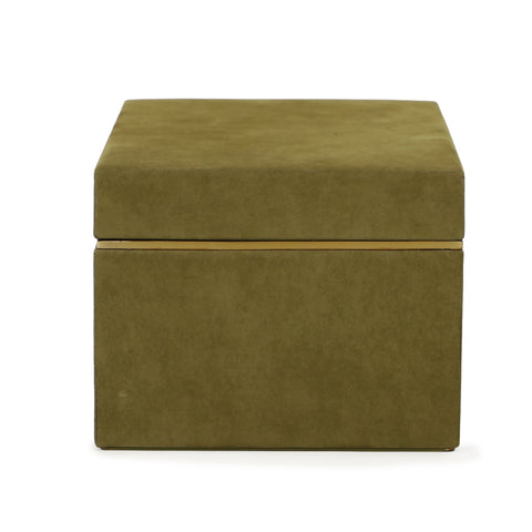 Florence Rivoli Green Vegan Suede Contract-Grade Storage Box - image 5