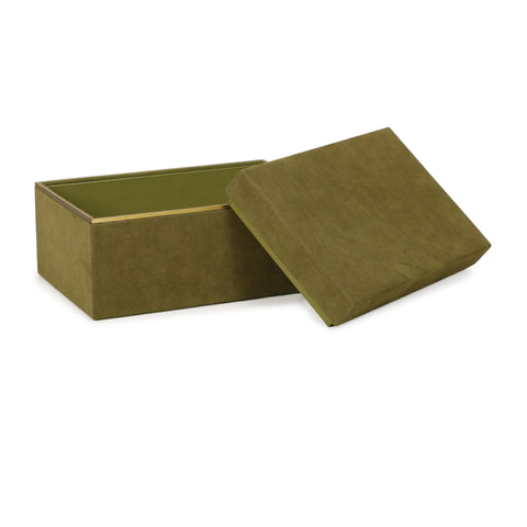 Florence Rivoli Green Vegan Suede Contract-Grade Storage Box - image 6