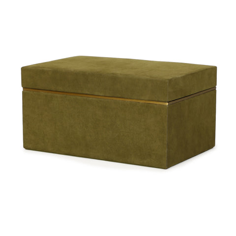 Florence Rivoli Green Vegan Suede Contract-Grade Storage Box - image 7