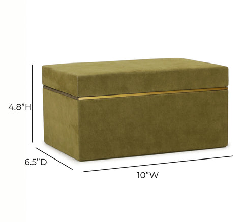 Florence Rivoli Green Vegan Suede Contract-Grade Storage Box - image 10