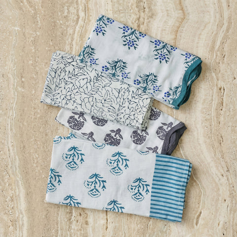 Leonie Como Cotton Canvas Printed Napkins - Set of 4 - image 2