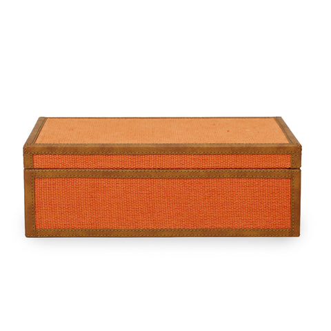Anais Arden Orange Cotton Jute Contract-Grade Jewelry Box - image 3