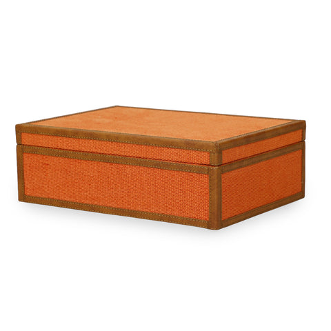Anais Arden Orange Cotton Jute Contract-Grade Jewelry Box - image 6