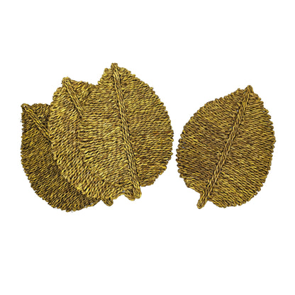 Athena Yellow Seagrass Placemat - Set of 4