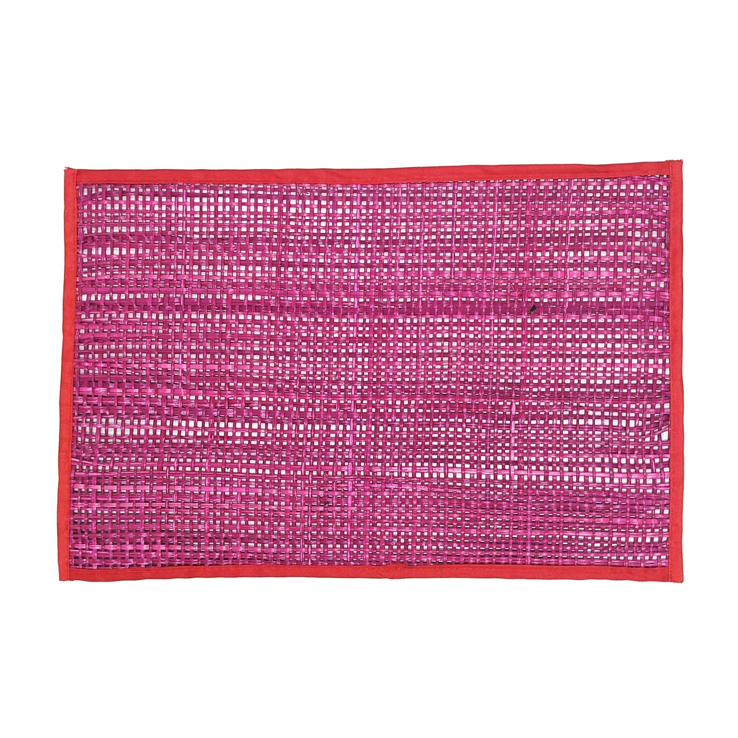 emma pink seagrass placemat - set of 4