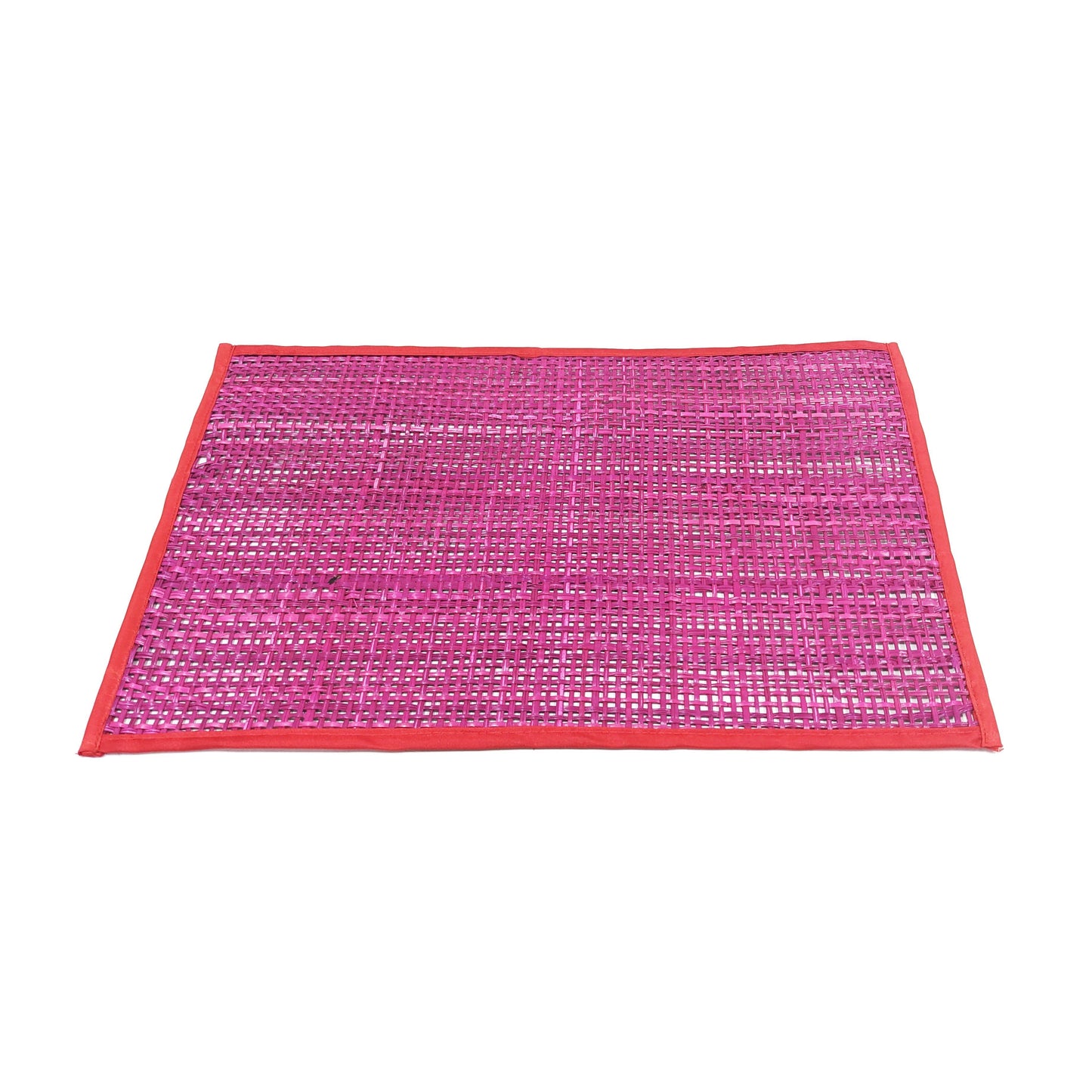 emma pink seagrass placemat - set of 4