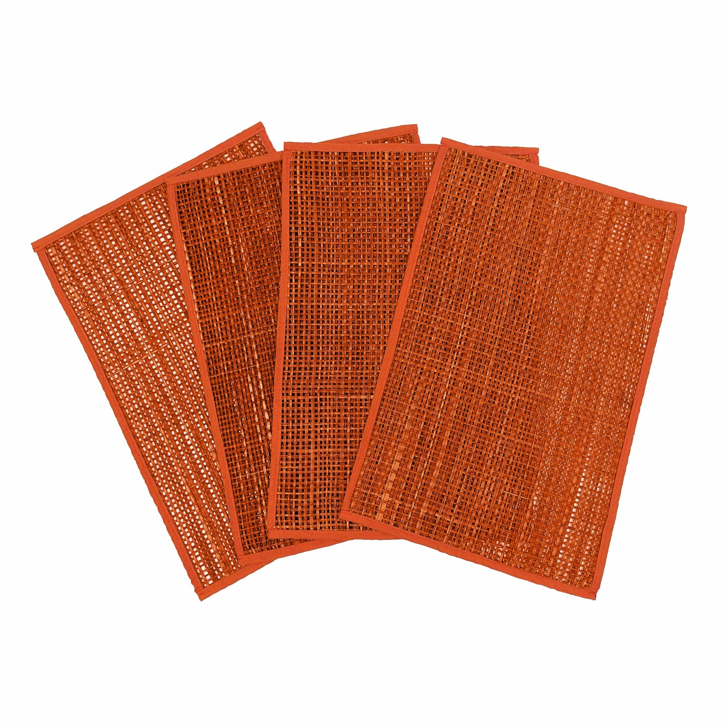 emma terracotta seagrass placemat - set of 4