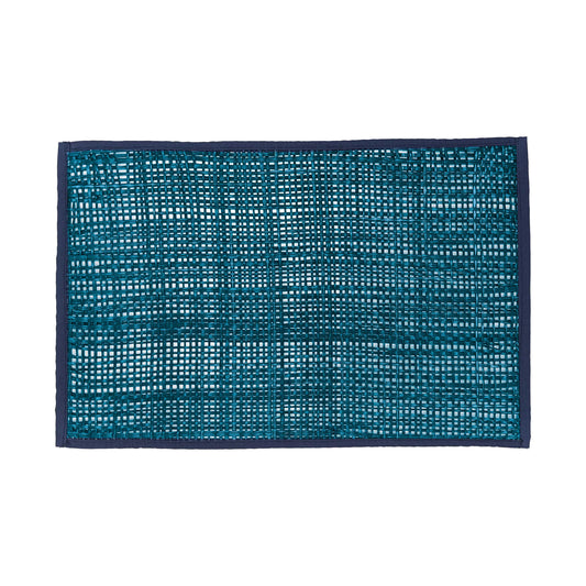 Emma Blue Seagrass Placemat - Set of 4