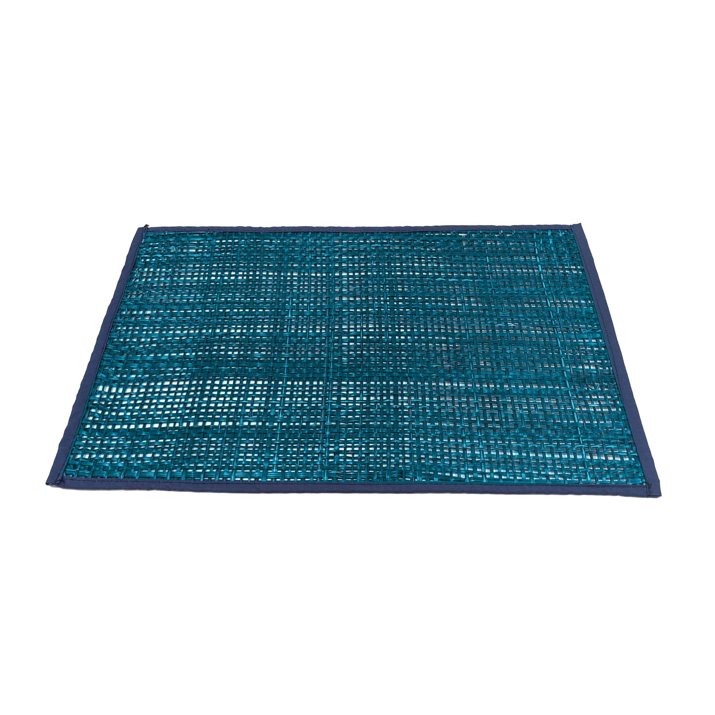 emma blue seagrass placemat - set of 4