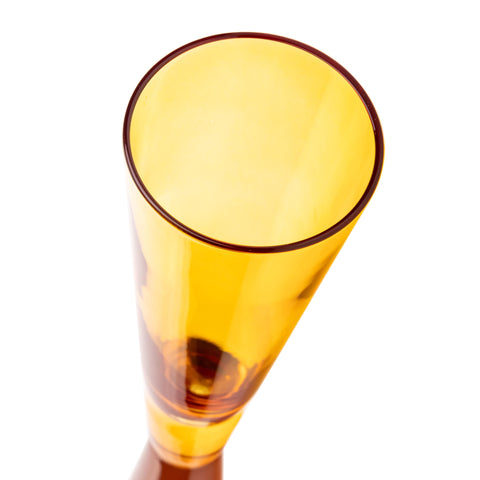 Loosha Amber Champagne Glasses - Set of 4