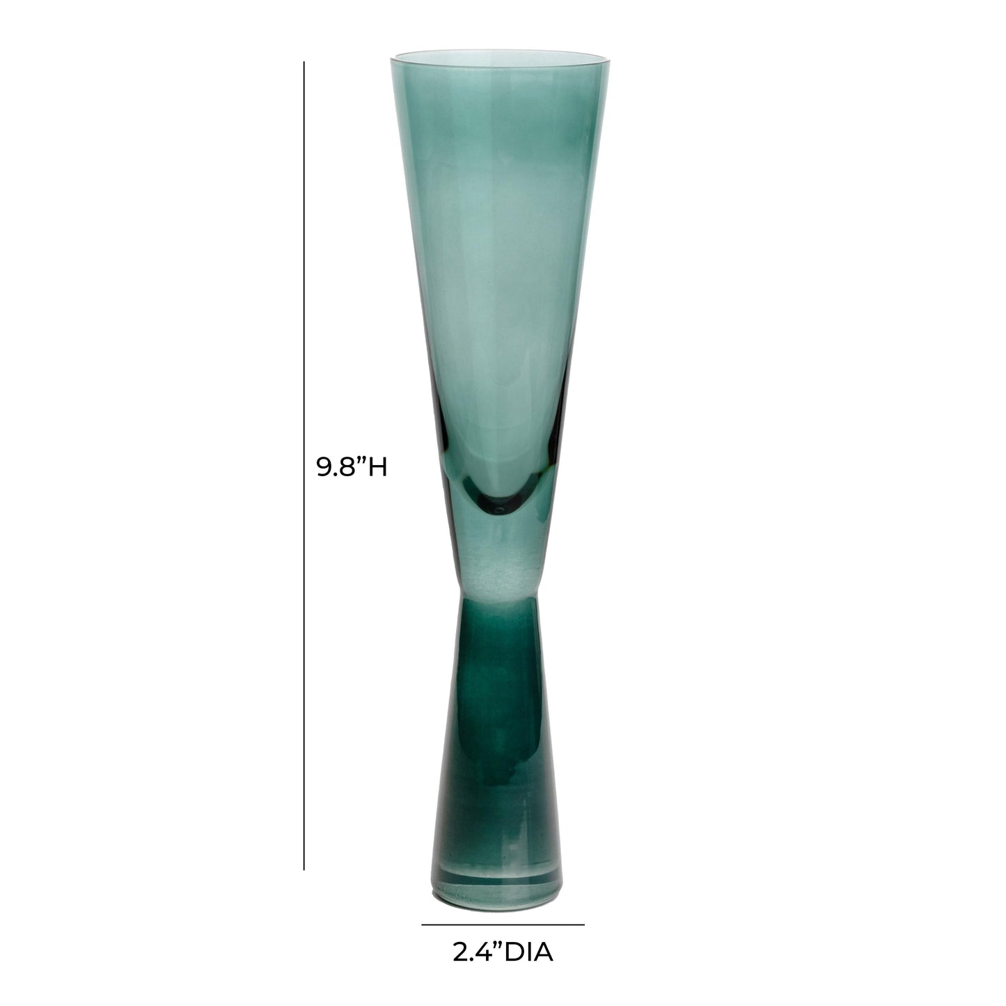 loosha green champagne glasses - set of 4