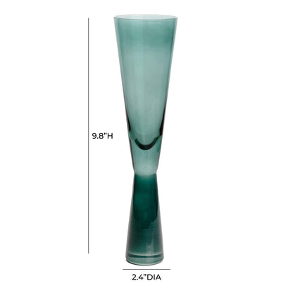 Loosha Green Champagne Glasses - Set of 4