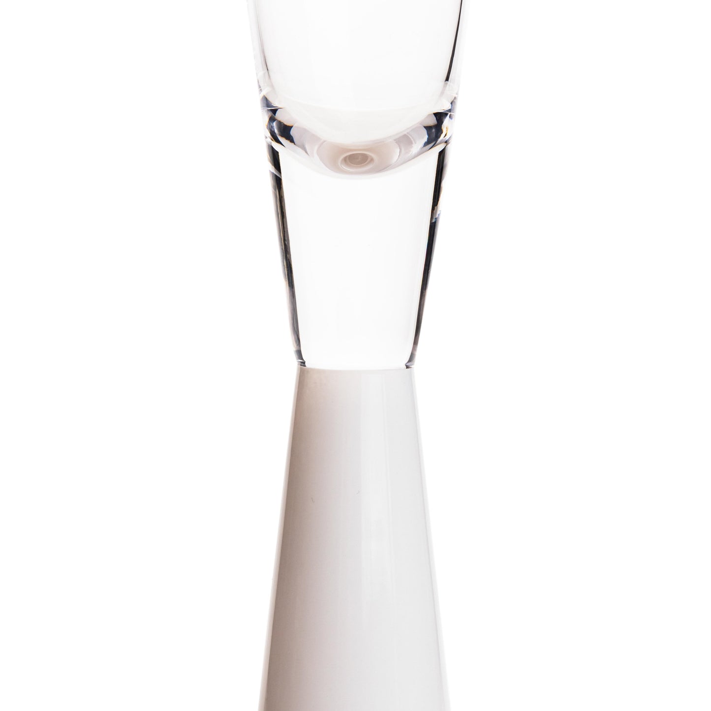 loosha white champagne glasses - set of 4