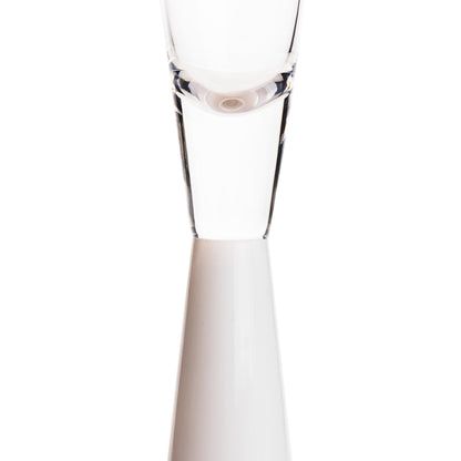 Loosha White Champagne Glasses - Set of 4