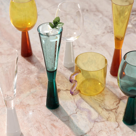 Serengeti Amber Wine Glasses - Set of 4