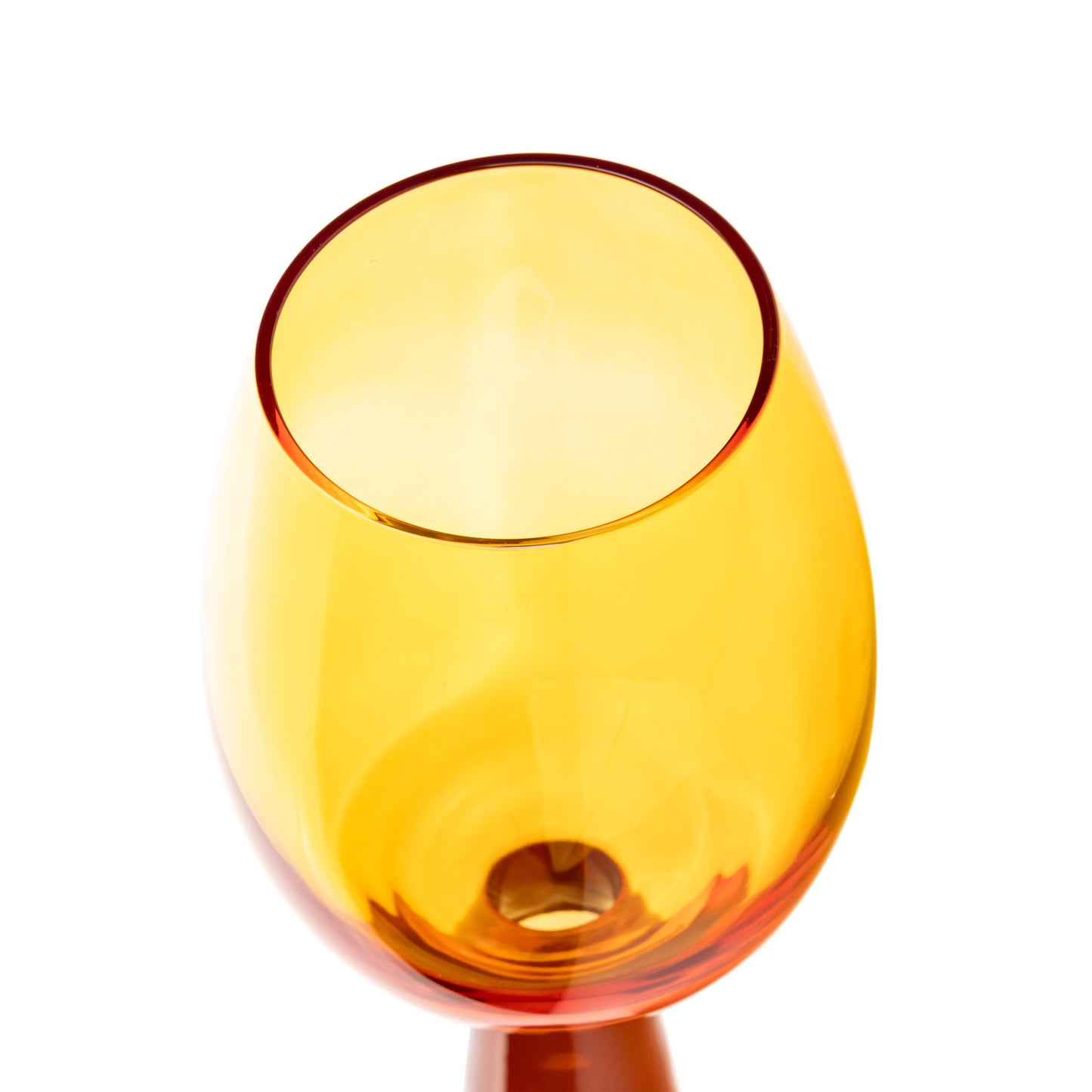 serengeti amber wine glasses - set of 4