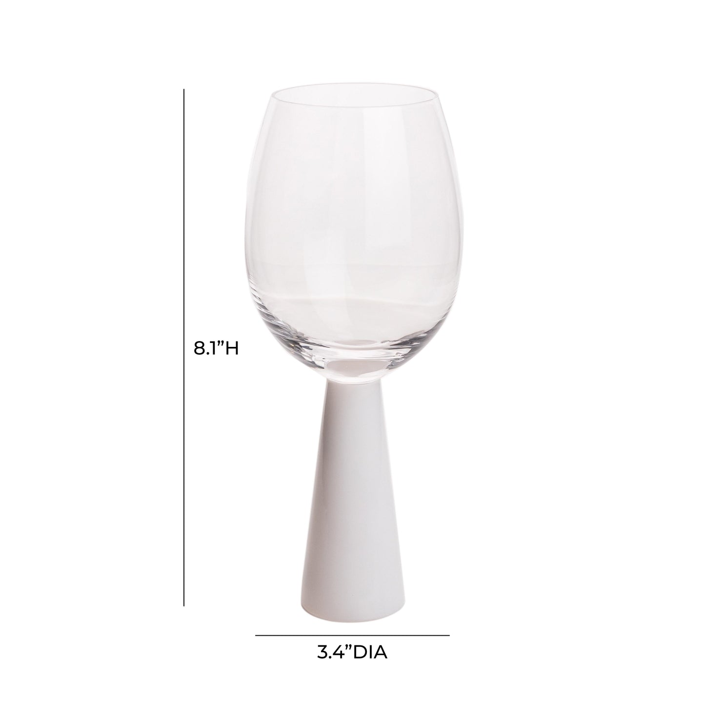 serengeti white wine glasses - set of 4