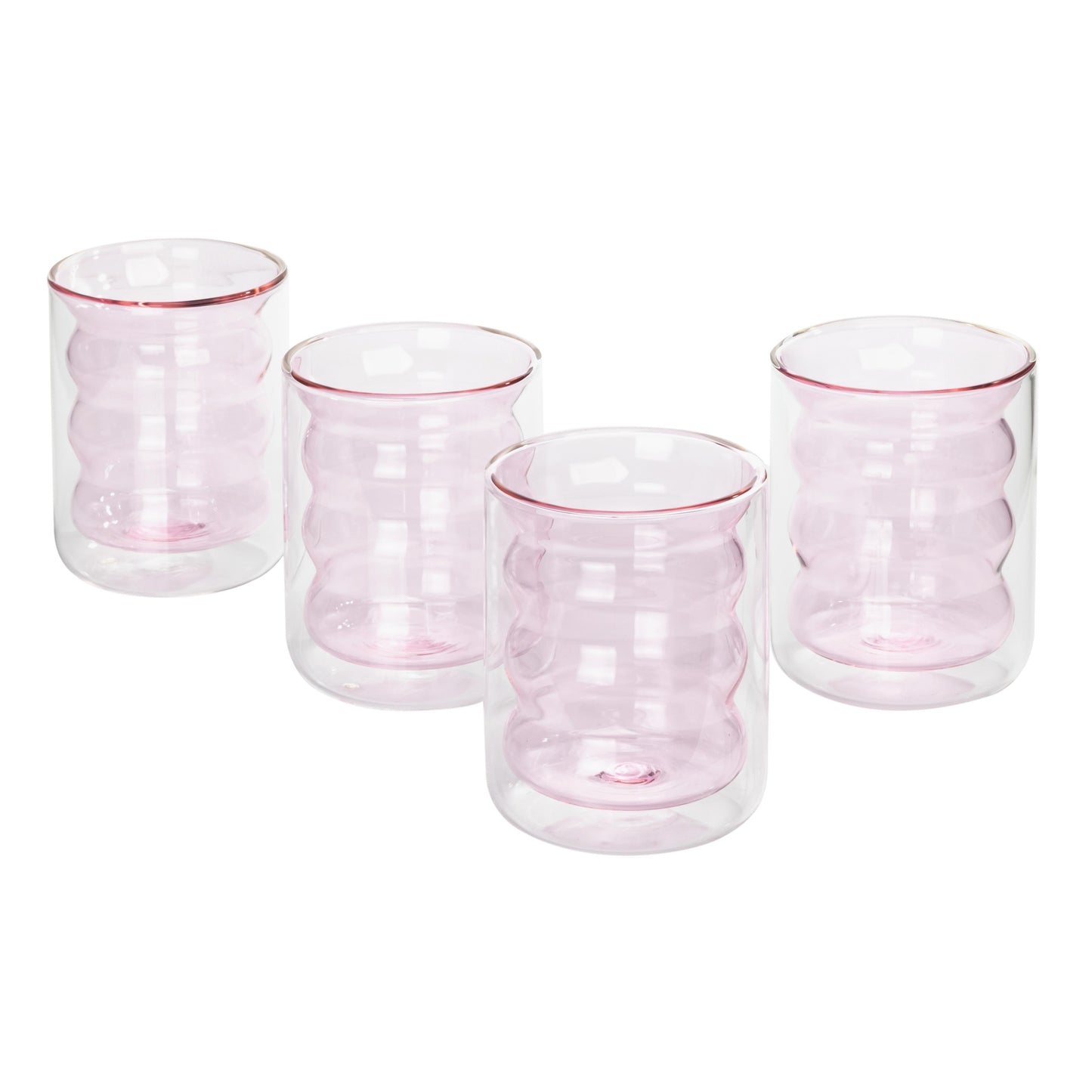 caren blush water glass - set of 4