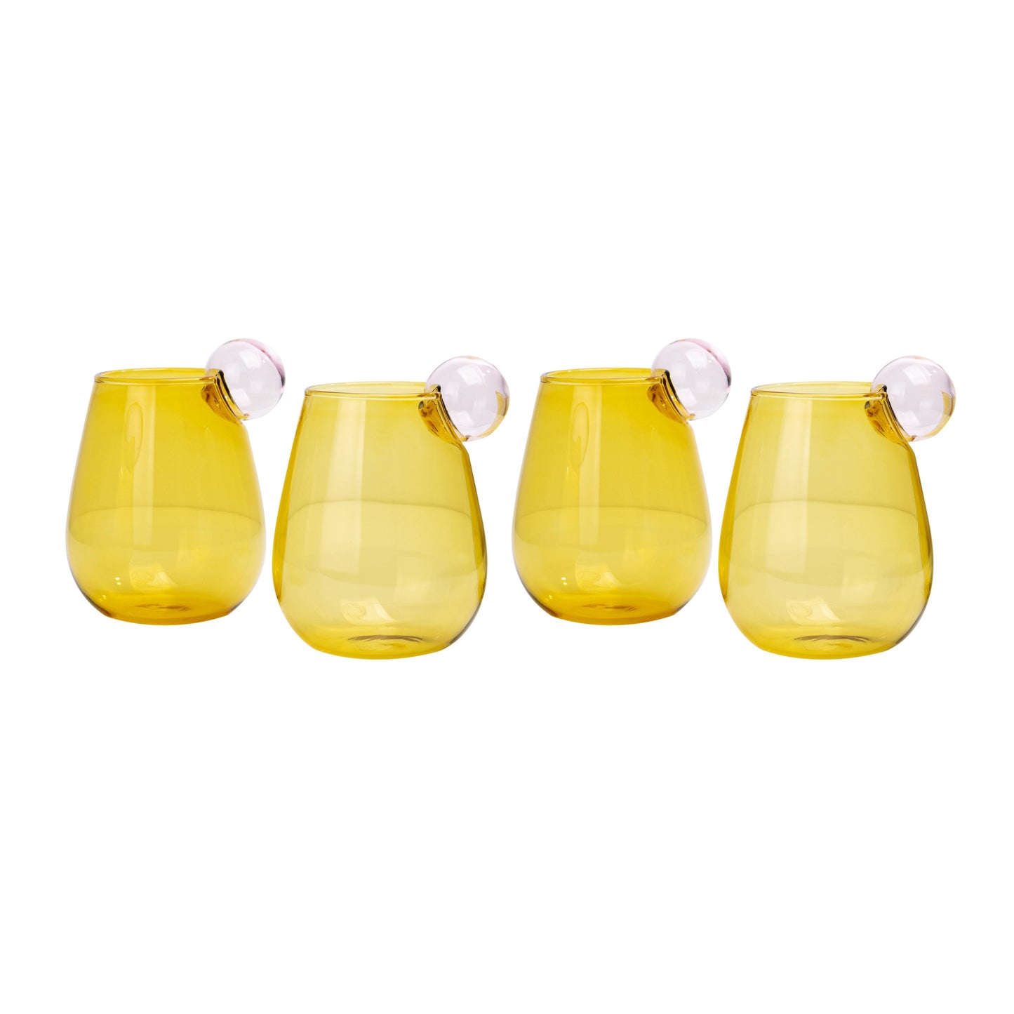 violette amber water glass - set of 4