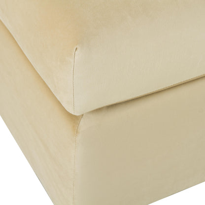 Emma Champagne Velvet Modular Ottoman