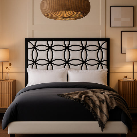 Reese White Velvet Upholstered Queen Bed, 1 Piece
