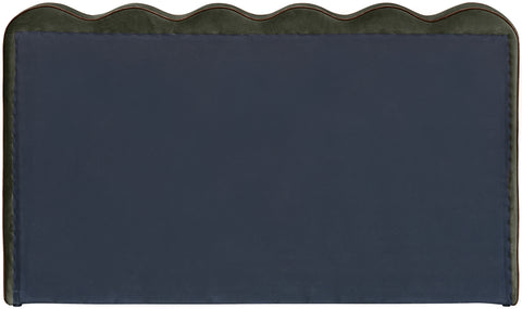 Indie Green Velvet Upholstered Full Bed, 1 Piece (Style 2)