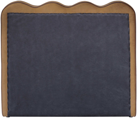 Indie Saddle Velvet Upholstered Twin Bed, 1 Piece (Style 2)