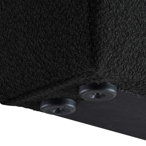 Nube Black Boucle Fabric Full Bed F