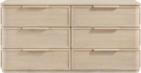 Florence Natural Oak Veneer And Solid Wood Dresser, 1 Piece