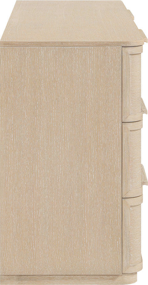 Florence Natural Oak Veneer And Solid Wood Dresser, 1 Piece
