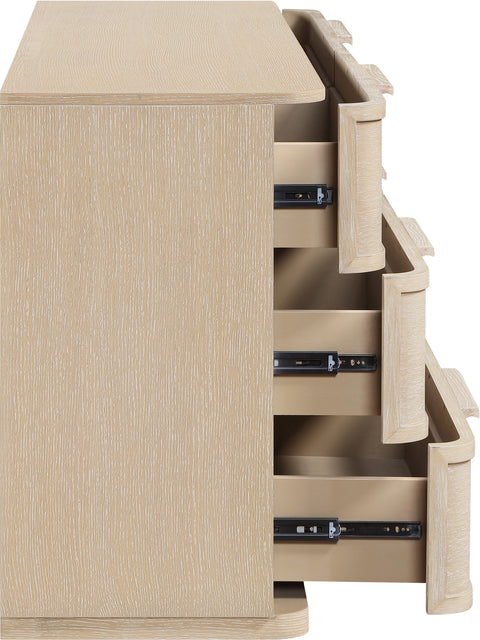 Florence Natural Oak Veneer And Solid Wood Dresser, 1 Piece