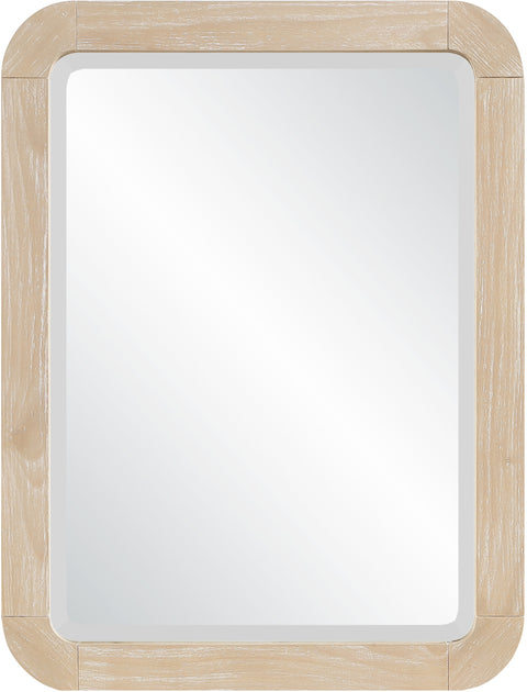 Florence 20" Natural Solid Wood Frame Mirror, 1 Piece