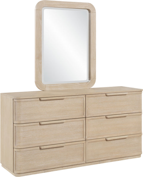 Florence 20" Natural Solid Wood Frame Mirror, 1 Piece