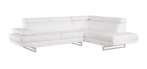 Cheryl White PU RIGHT ARM FACING SECTIONAL
